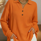 Elke | Simple Jumper with Shirt Collar