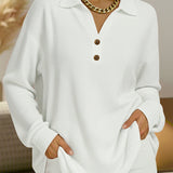 Elke | Simple Jumper with Shirt Collar