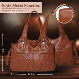 Flavia's Dual-Zip | Shoulder Bag