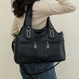 Flavia's Dual-Zip | Shoulder Bag