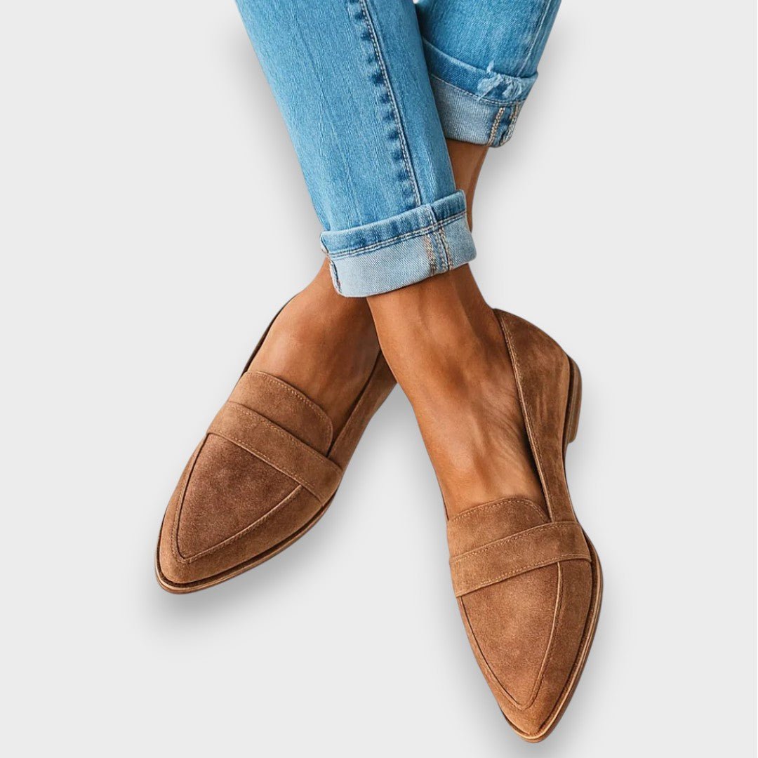 Natasha | Classic Grey Loafers
