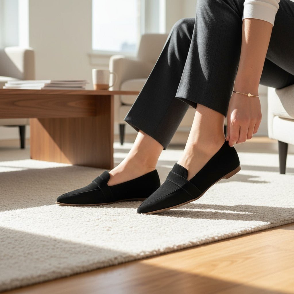 Natasha | Classic Grey Loafers