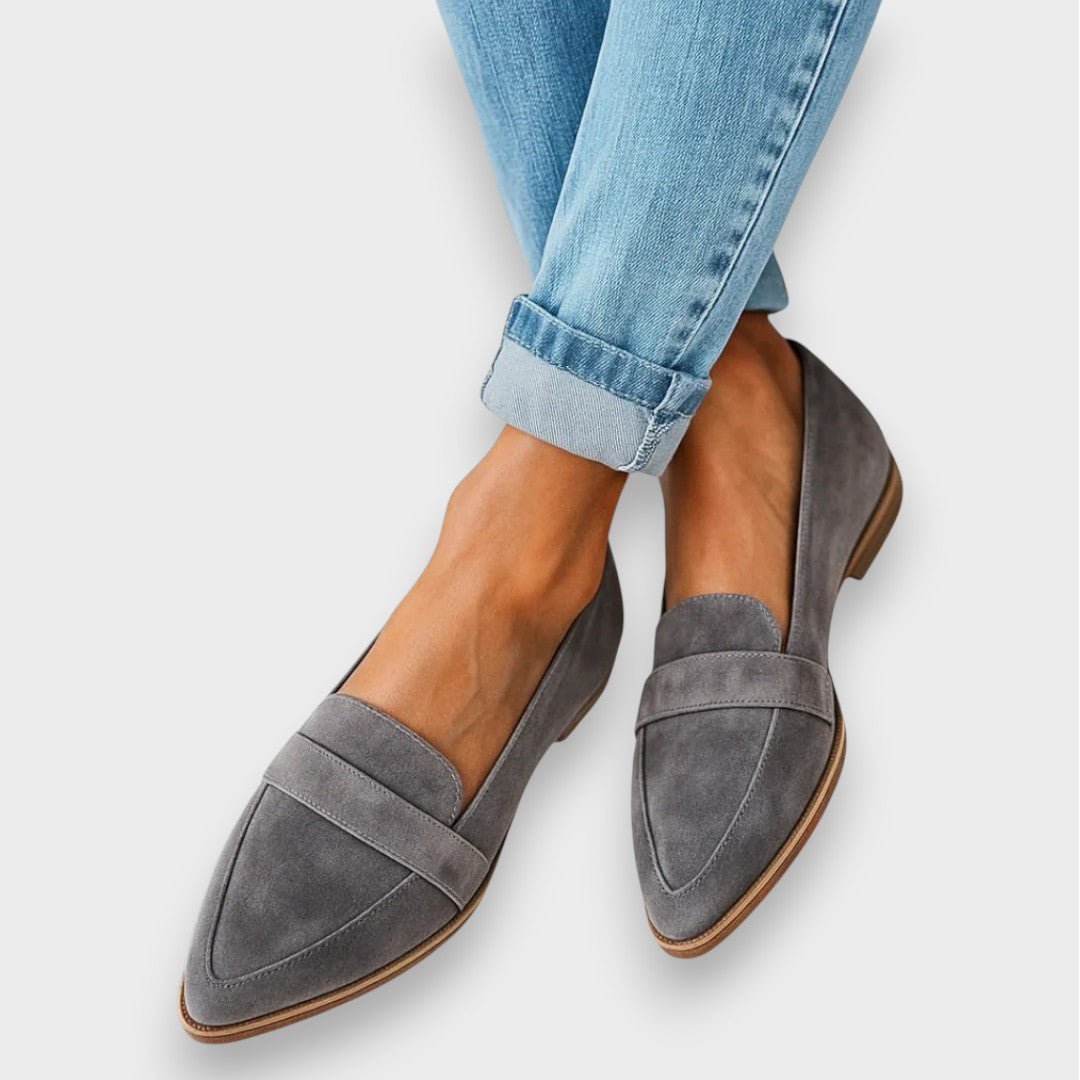 Natasha | Classic Grey Loafers