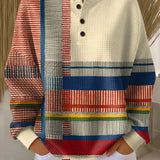 Hanne | Striped Pullover with Colour Blocks
