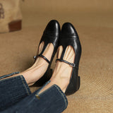 Serene™ | Punching T-Strap Shoes