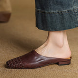 Velmirae Comfortable Leather Mules