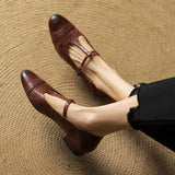 Serene™ | Punching T-Strap Shoes