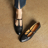 Serene™ | Punching T-Strap Shoes
