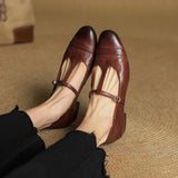 Serene™ | Punching T-Strap Shoes