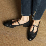 Serene™ | Punching T-Strap Shoes