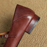 Serene™ | Punching T-Strap Shoes