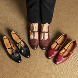 Serene™ | Punching T-Strap Shoes