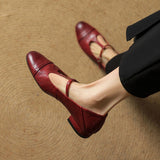 Serene™ | Punching T-Strap Shoes