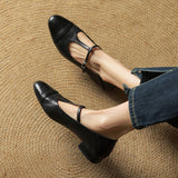 Serene™ | Punching T-Strap Shoes