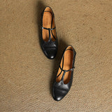 Serene™ | Punching T-Strap Shoes