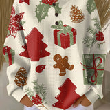 Thea | Christmas Jumper with Trees and Gifts