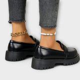 Hui Qi | Classic Black Loafers