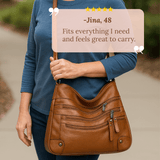 Rosalia's Multi-Zip Carry | Shoulder Bag