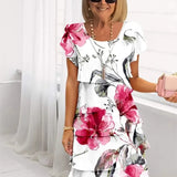 Éliane | Ruffle Midi Dress