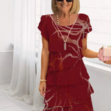 Lucie | Ruffle Midi Dress