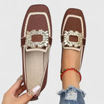 Zhi Ying | Buckle-Detail Blue Loafers