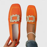Zhi Ying | Buckle-Detail Blue Loafers