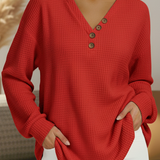 Wilma | Simple Pullover with V-Neck