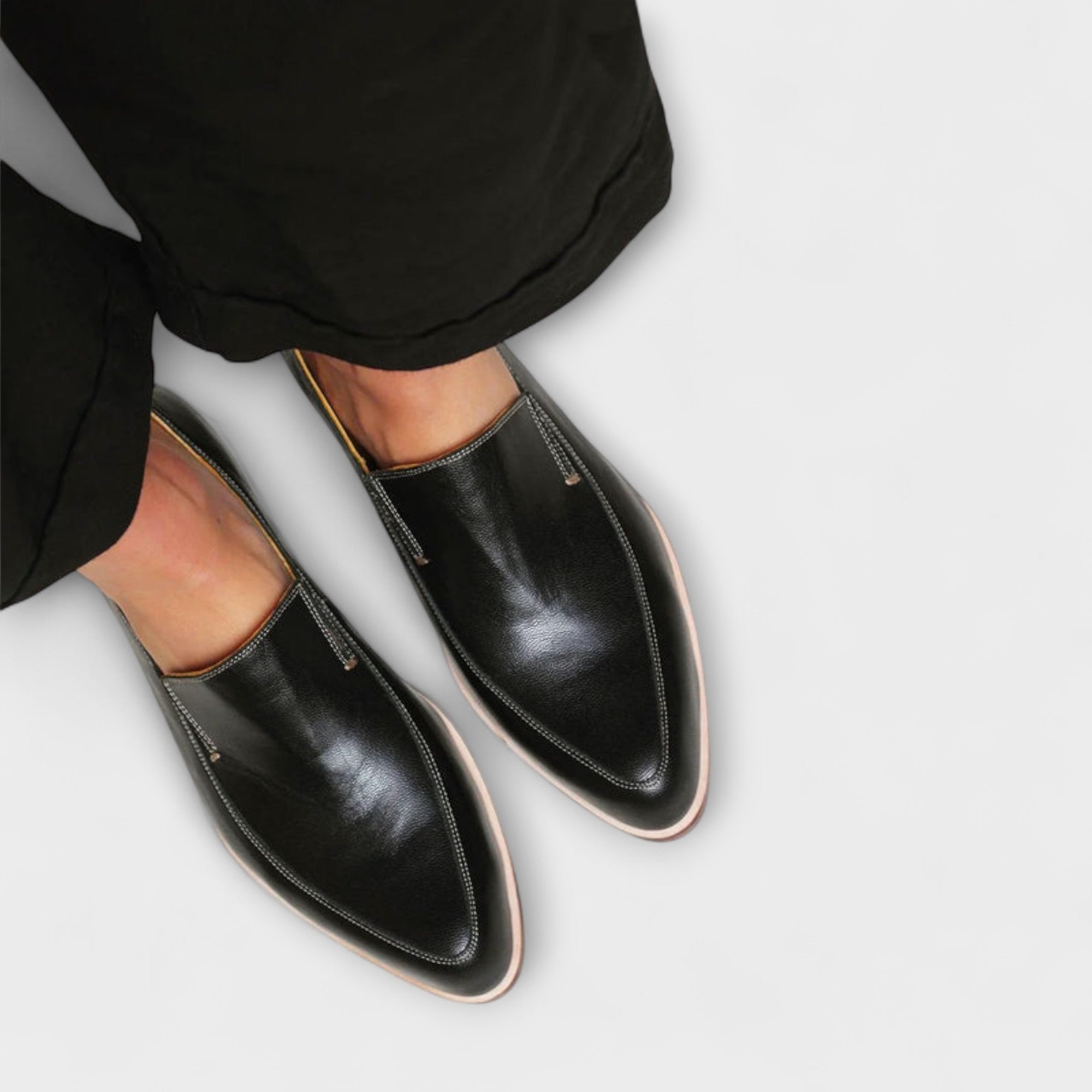Kai Xin | Classic Black Loafers