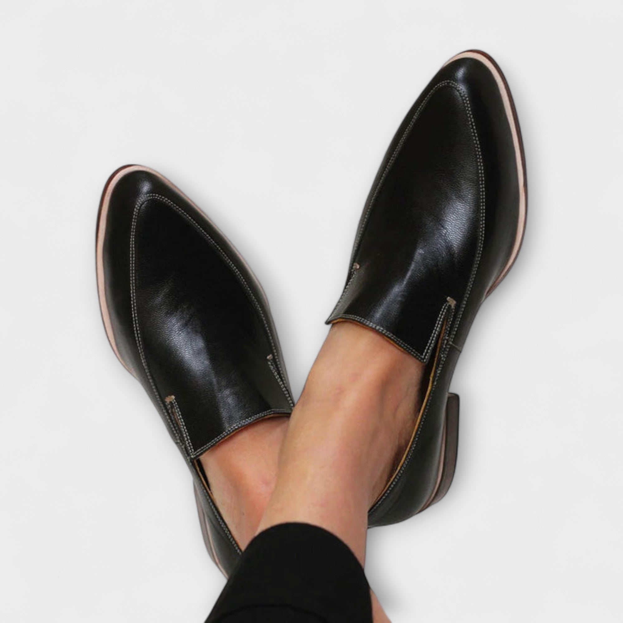 Kai Xin | Classic Black Loafers