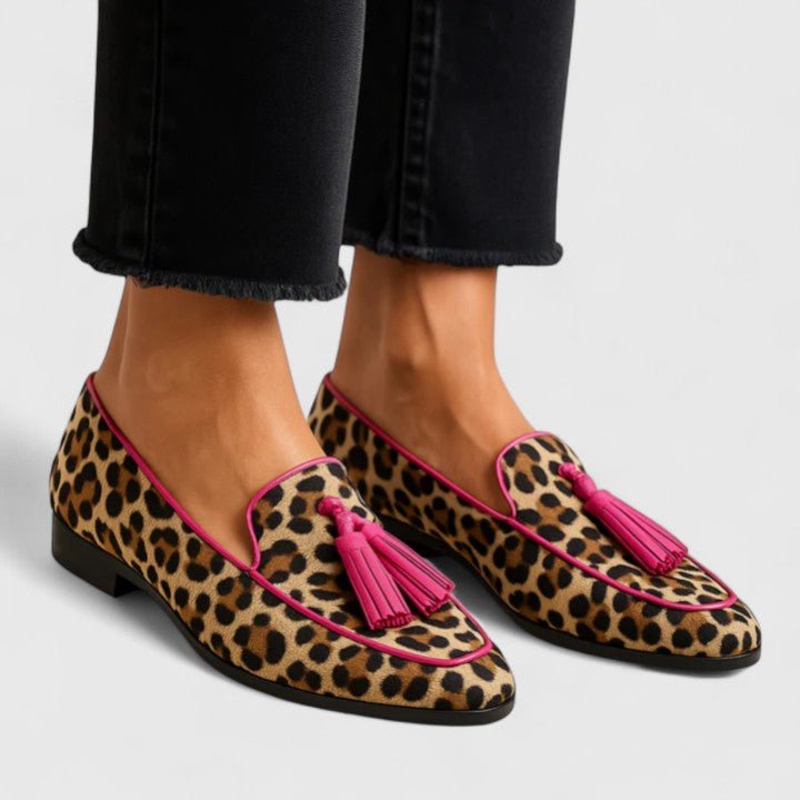 Fiona | Tassel Pink Loafers