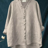 Xin | Lightweight Ruffle Blouse