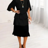Patricia | Elegant Comfort Ruffle Dress