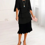 Patricia | Elegant Comfort Ruffle Dress