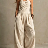 Bianca | Elegant Jumpsuit With Crossover Neckline